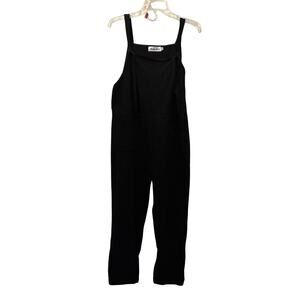 Mommy Jennie Maternity Black Cotton Jumpsuit Romper Size Medium